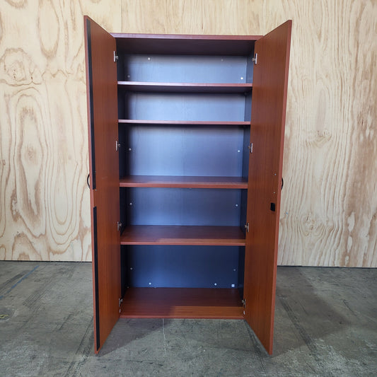Timber Stationery cabinet in Cherry and Charcoal