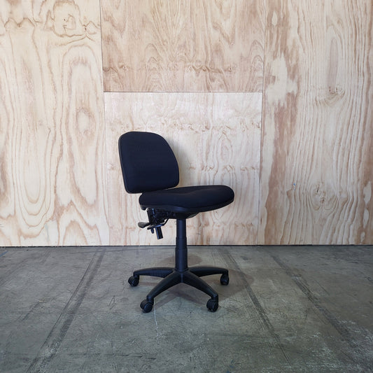 Black Task Chair Triangle Print