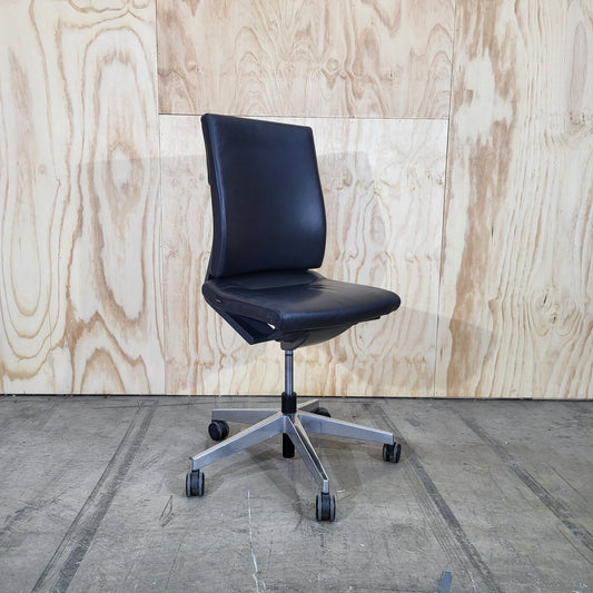 Wilkhahn Neos 181/6 Black Leather Task Chair
