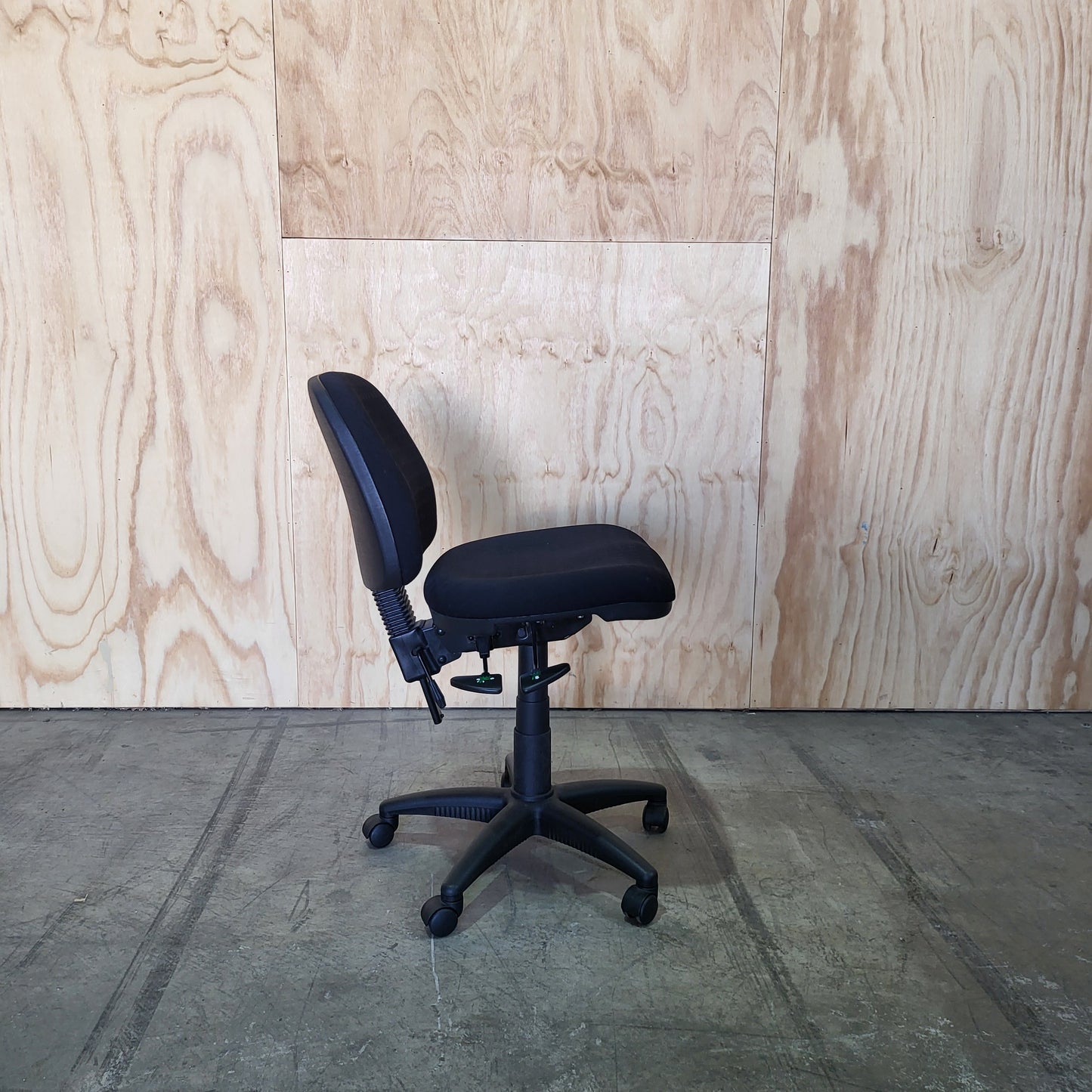 Black Task Chair Triangle Print