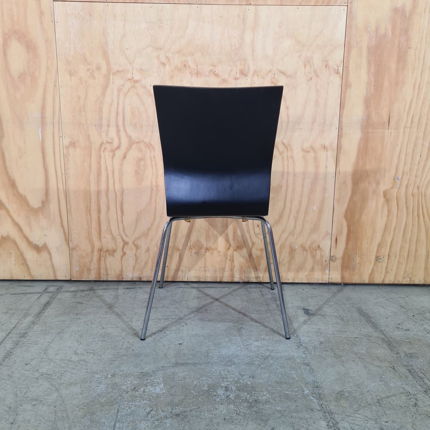 Wooden Black Stackable Chair