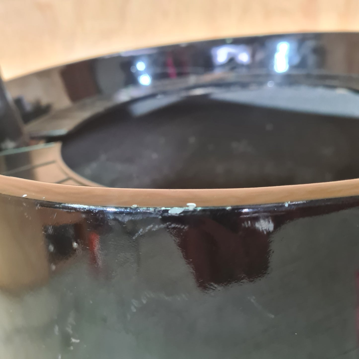 Gloss Black Tapered Planter