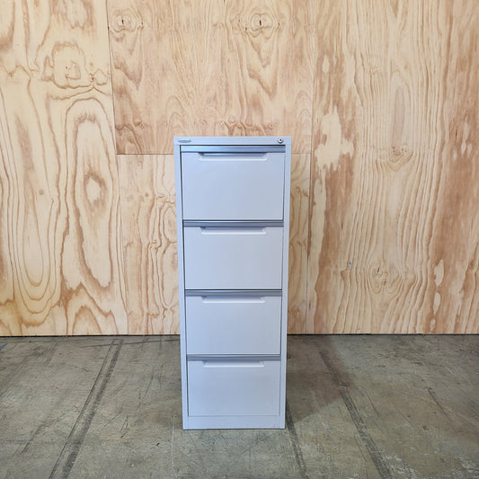 Steelco 4 Drawer Filing Cabinet in Light Grey