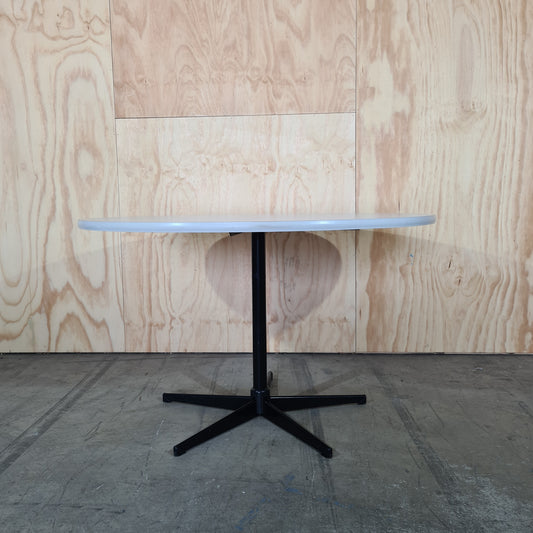 Large Round Meeting Table in White