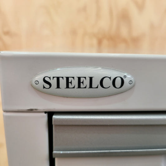 Steelco 4 Drawer Filing Cabinet in Light Grey