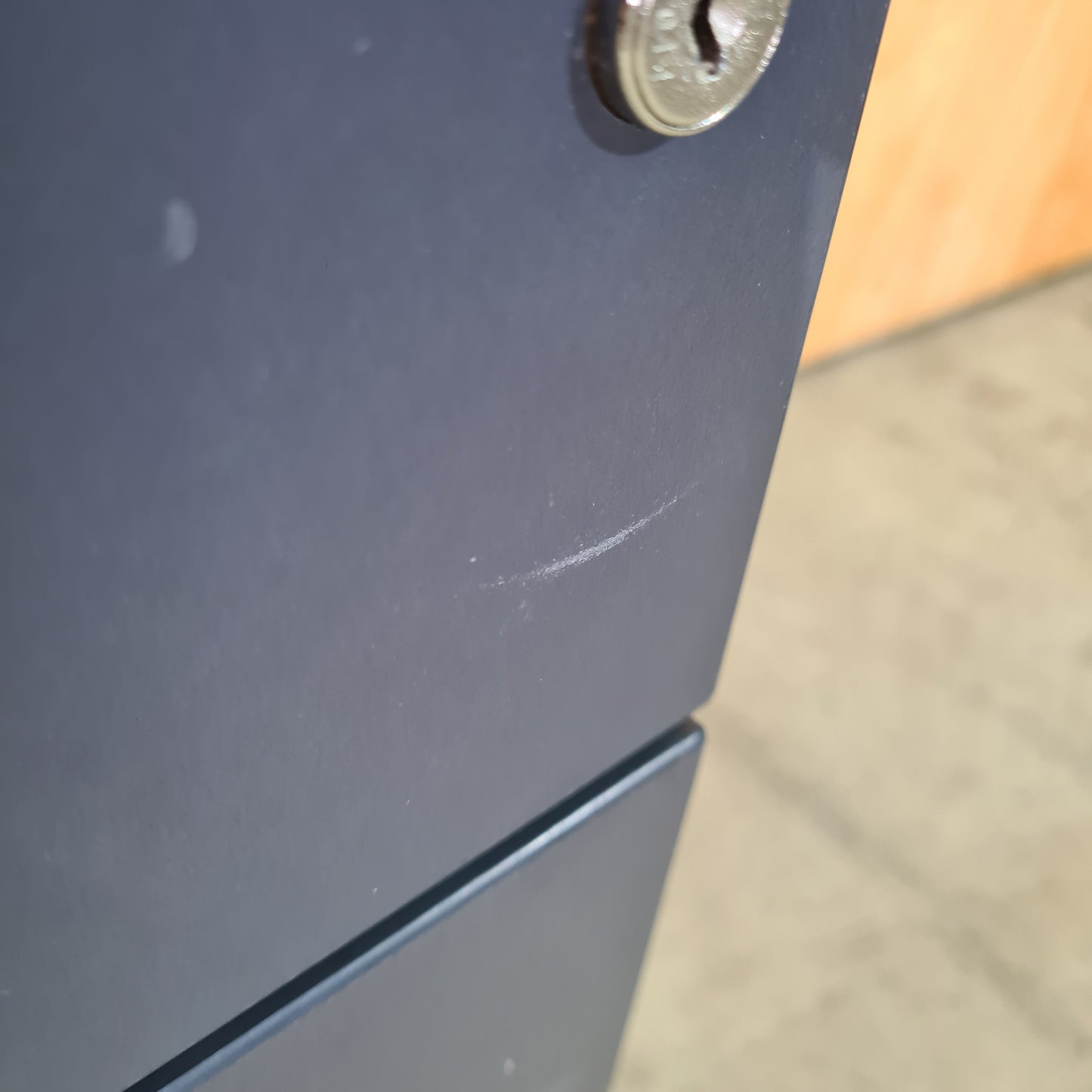 Charcoal Pedestal with Black Knobs