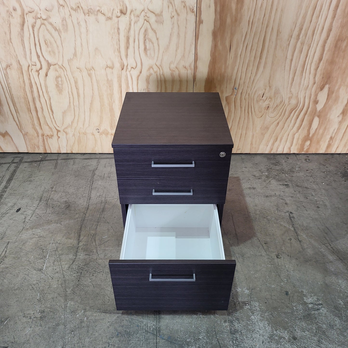Black 3 Drawer Pedestal