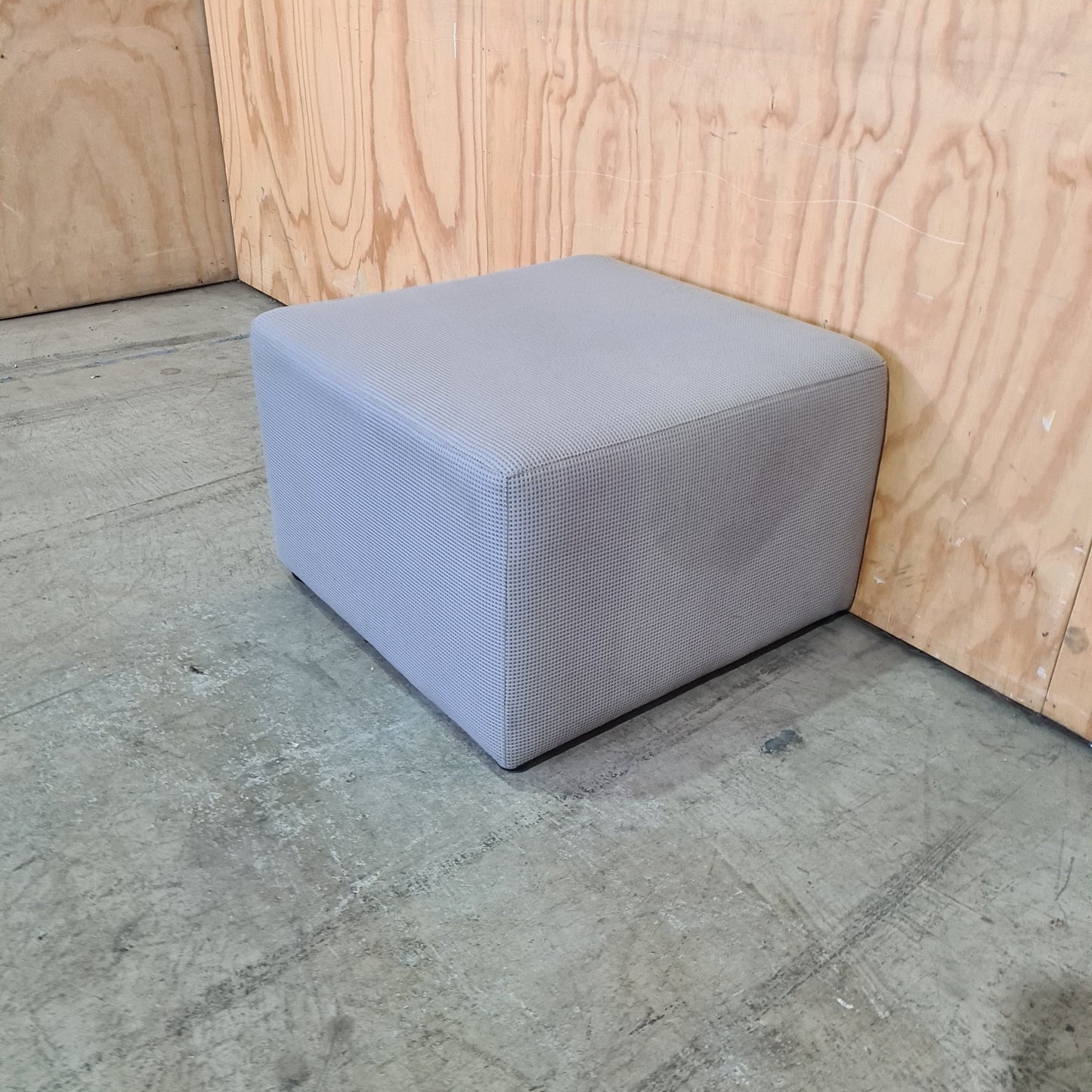 Square Ottoman in Grey