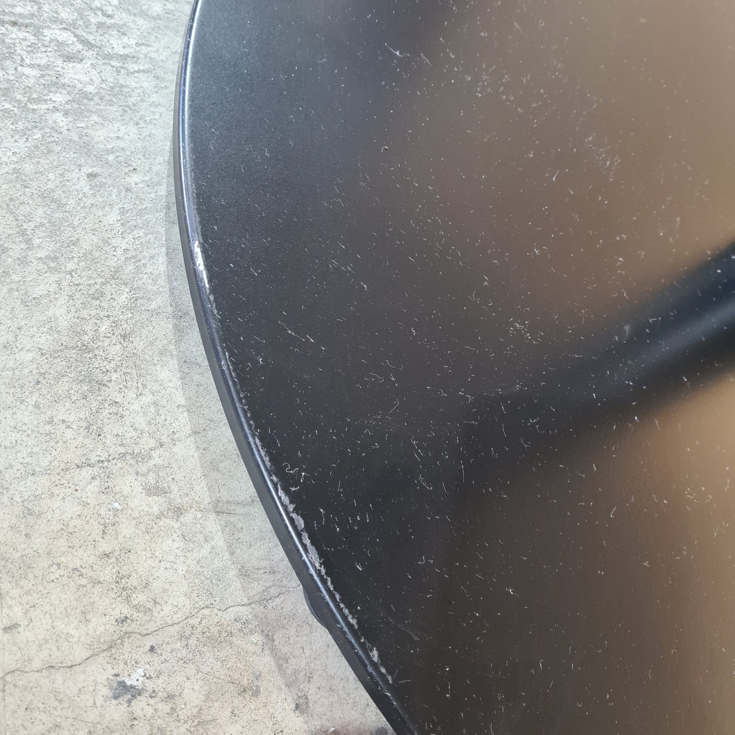 Stylus Table by Stylecraft in Grey on Black Base