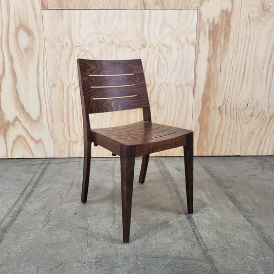 Thonet Linea Beechwood Dining Chairs in Dark Oak