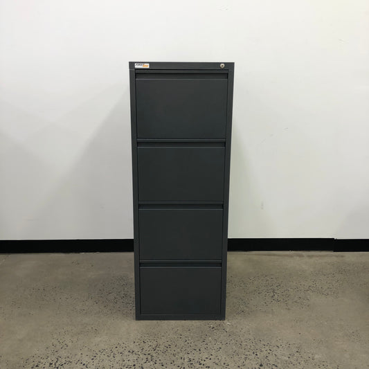 FirstLine 4 Drawer Filing Cabinet Dark Grey