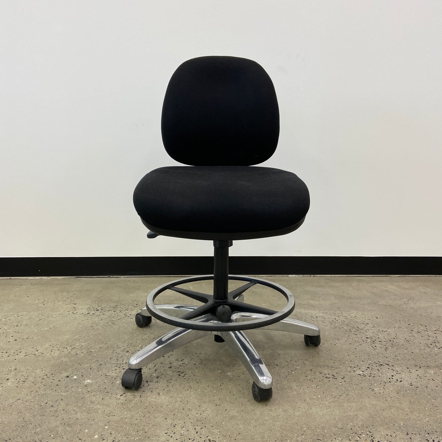 Staples Black Drafting Chair Black Base