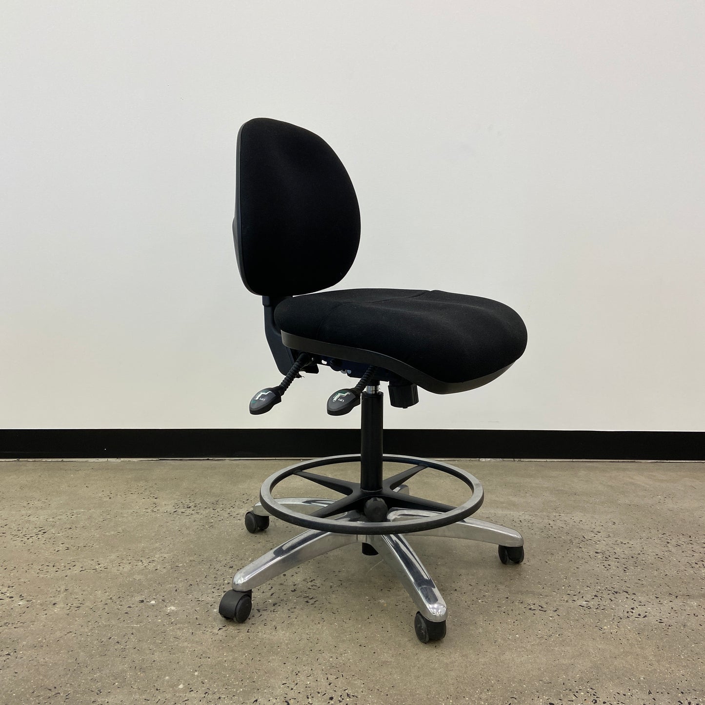 Staples Black Drafting Chair Black Base