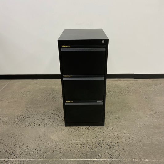 Statewide 3 Drawer Filing Cabinet Black