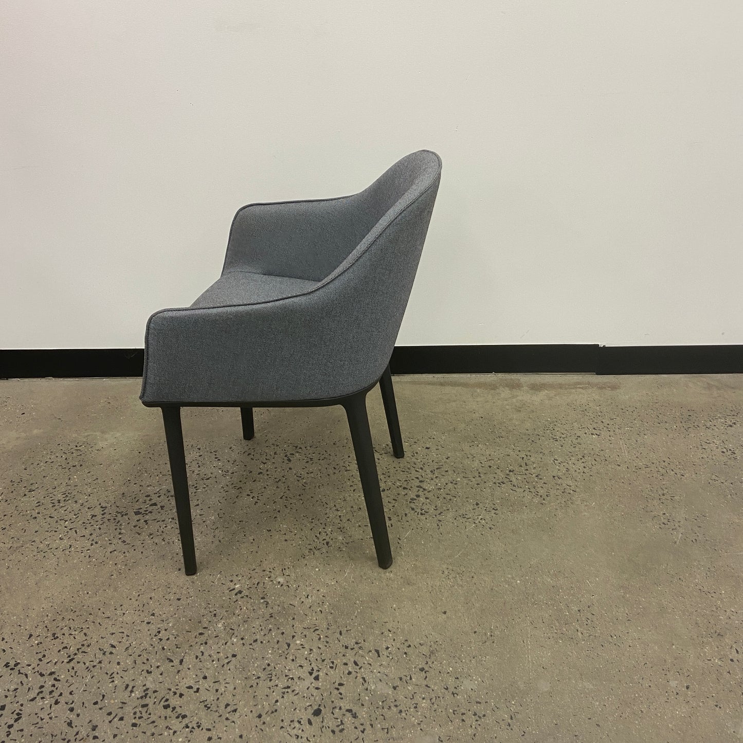 Vitra Grey Softshell Tub Chair