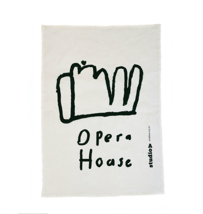 Studio A 'Opera House' Tea Towel by Damian Showyin