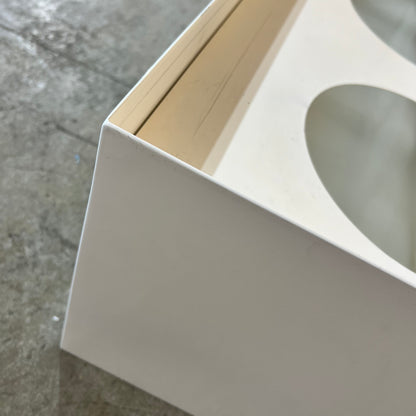 Deluxe White Metal Planter Box