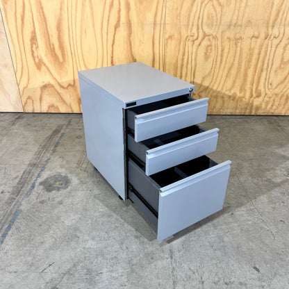 Schiavello Silver 3 Drawer Pedestal