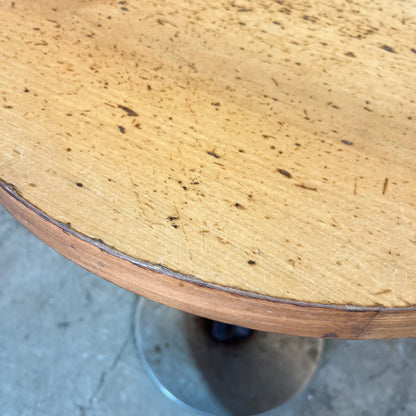 Industrial Round Ash Timber Table