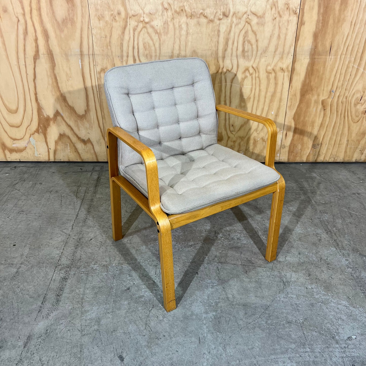 Kinnarps 1980s Scandinavian Bentwood Armchair