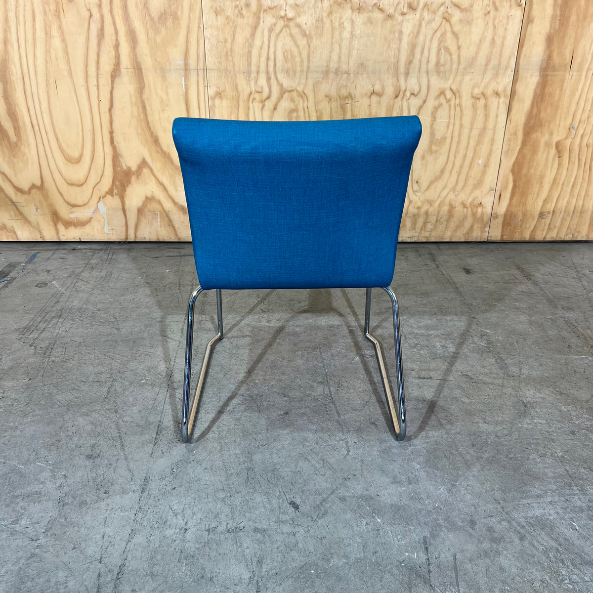 Mark Perry Teal Stackable Sled Chair