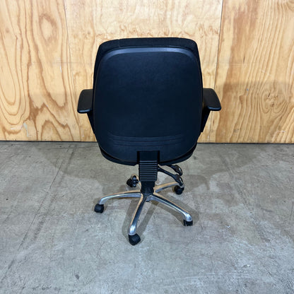 Black Upholstered Task Chair