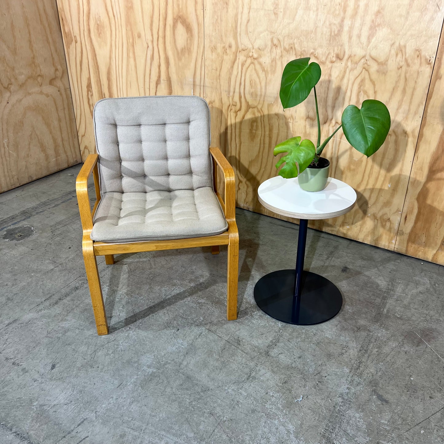 Kinnarps 1980s Scandinavian Bentwood Armchair