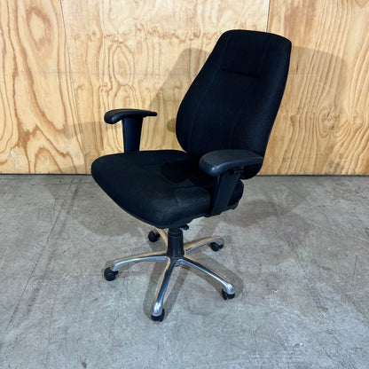 Black Upholstered Task Chair