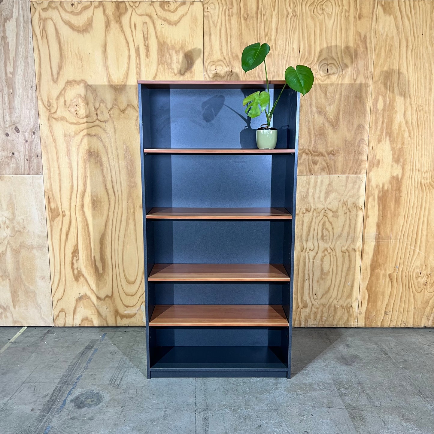 Timber and Slate Laminate Bookshelf