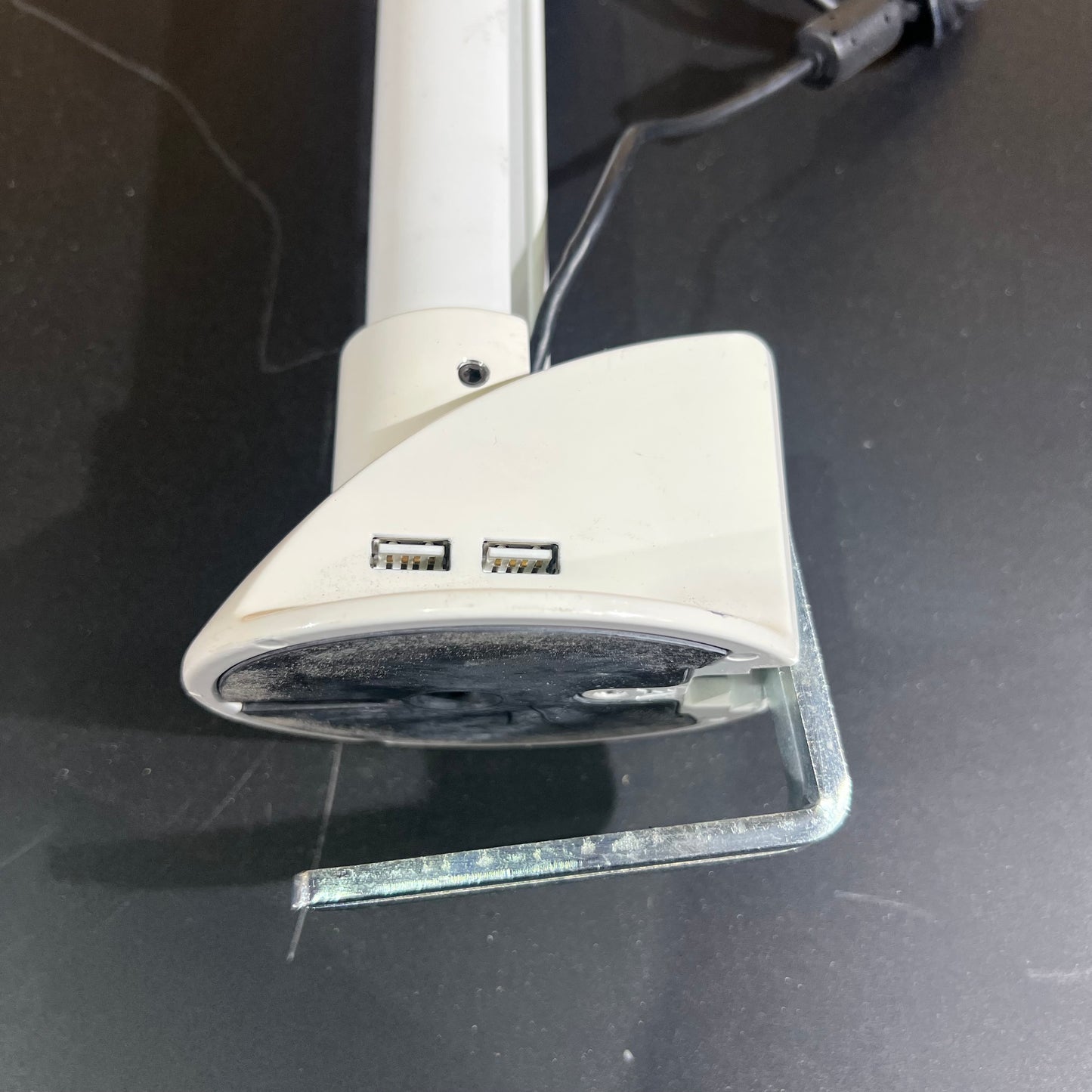 Halefe White Monitor Arm with USB Ports