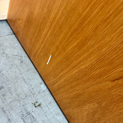 Mid Century Oak Veneer Desk with Drawers