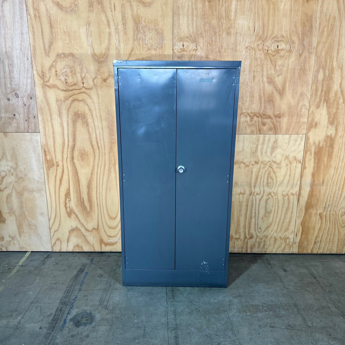 Grey Metal 2 Door Cabinet