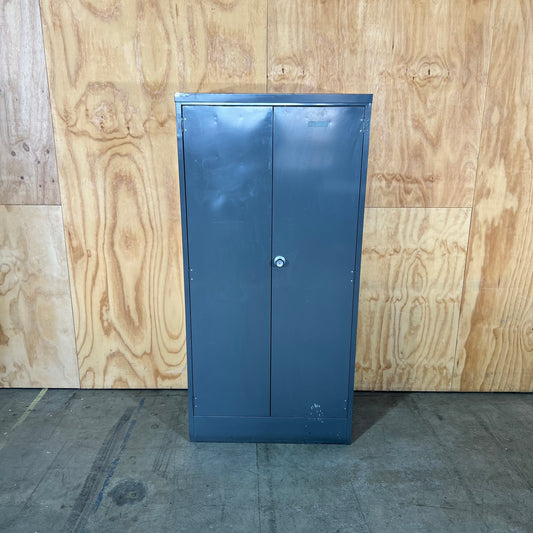 Grey Metal 2 Door Cabinet