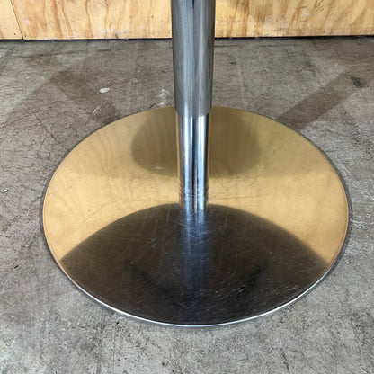 Rapidline Taupe Round Table with Estilo Base