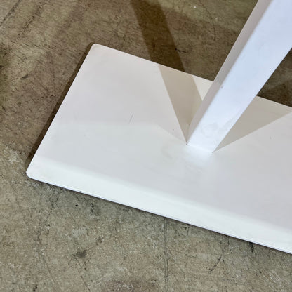 Small Millenia Auton Table on White Metal Base