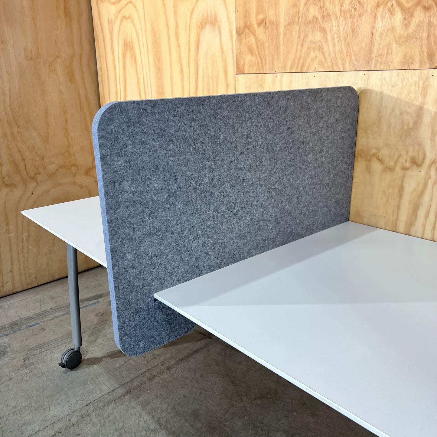 Grey Felt Desk Divider