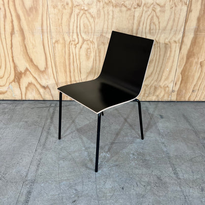 Black Plywood Stacking Chair