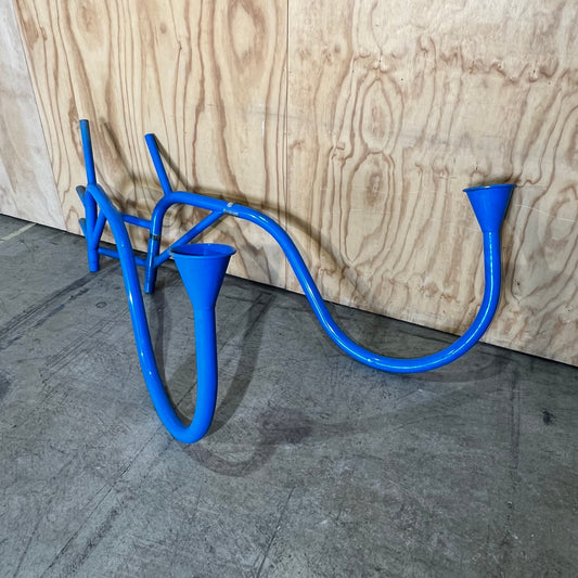Set of Blue Playground Sound Cones (Talk Tubes)