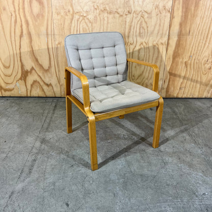 Kinnarps 1980s Scandinavian Bentwood Armchair