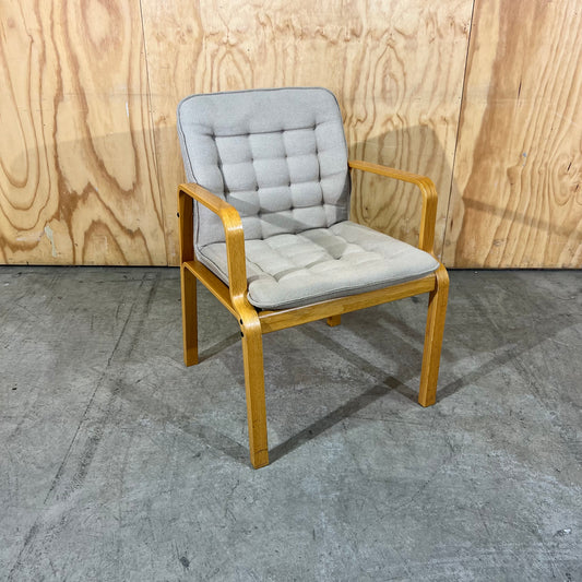 Kinnarps 1980s Scandinavian Bentwood Armchair