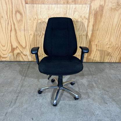 Black Upholstered Task Chair