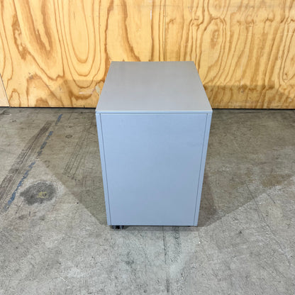 Silver 3-Drawer Pedestal
