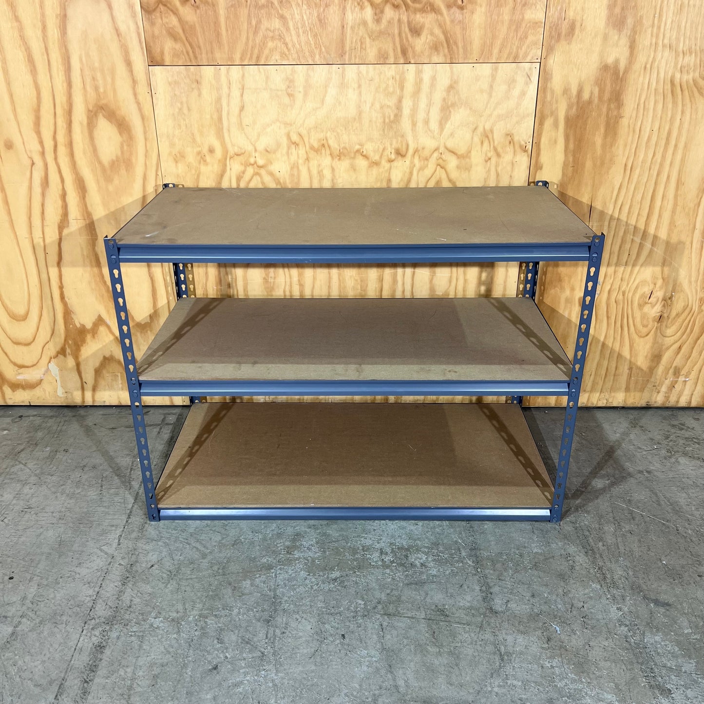 Grey Metal 3-Tier Shelving Unit