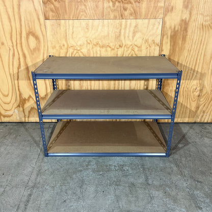 Grey Metal 3-Tier Shelving Unit