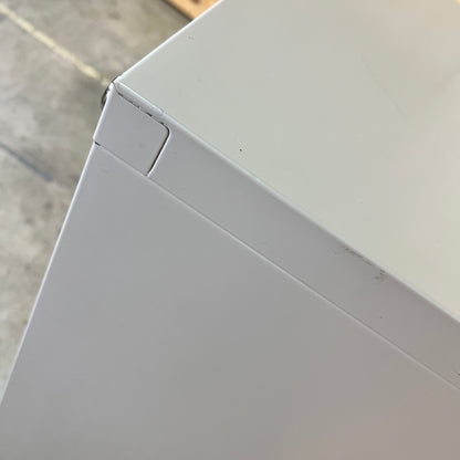 Grey Metal Four Drawer Filing Cabinet