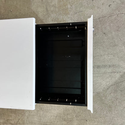 3-Drawer Pedestal in White