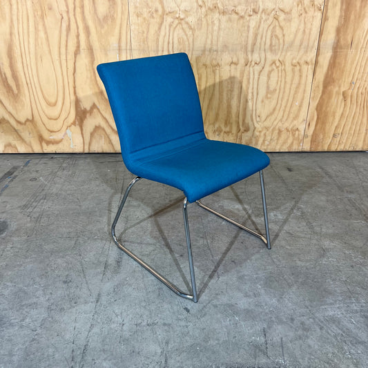 Mark Perry Teal Stackable Sled Chair