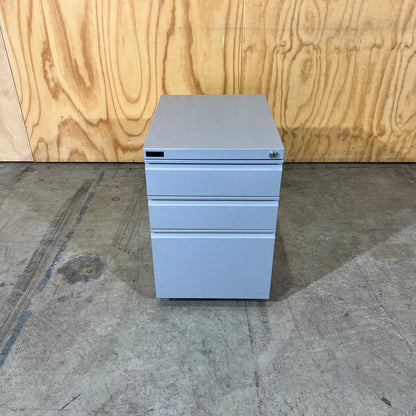 Schiavello Silver 3 Drawer Pedestal