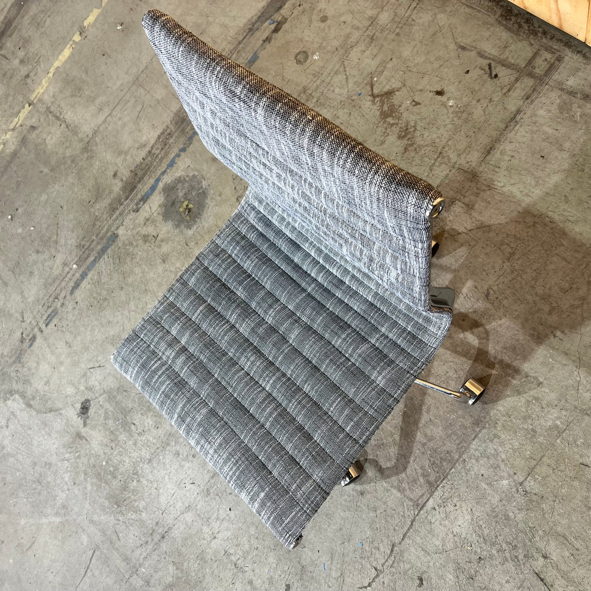 Grey Upholstery and Chrome Task Chair