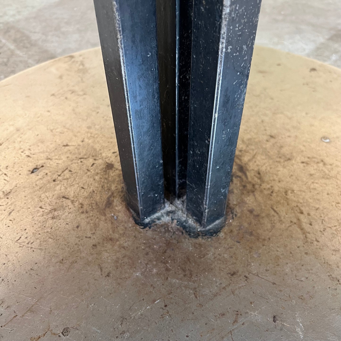 Industrial Timber & Steel Dining Table